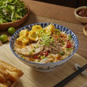 Bún riêu tóp mỡ bò giò